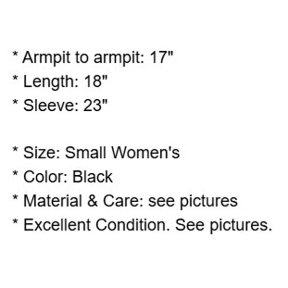 Gas Blue Jeans Jacket Womens Small Black Denim Button Up Pockets Stretch Cotton - Picture 5 of 16